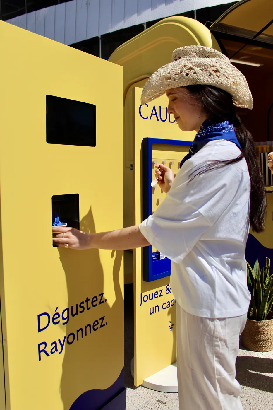 Activation Caudalie avec la machine à glaces Rimoo, captation Signé Bertolino